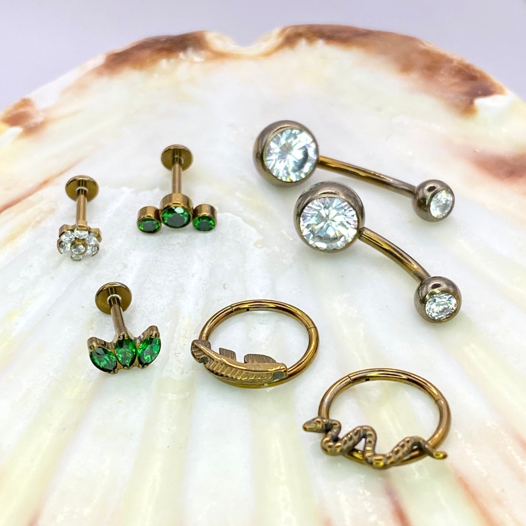 BRONZE ANODIZED Implant Grade Titanium Body Jewellery Styling Etsy