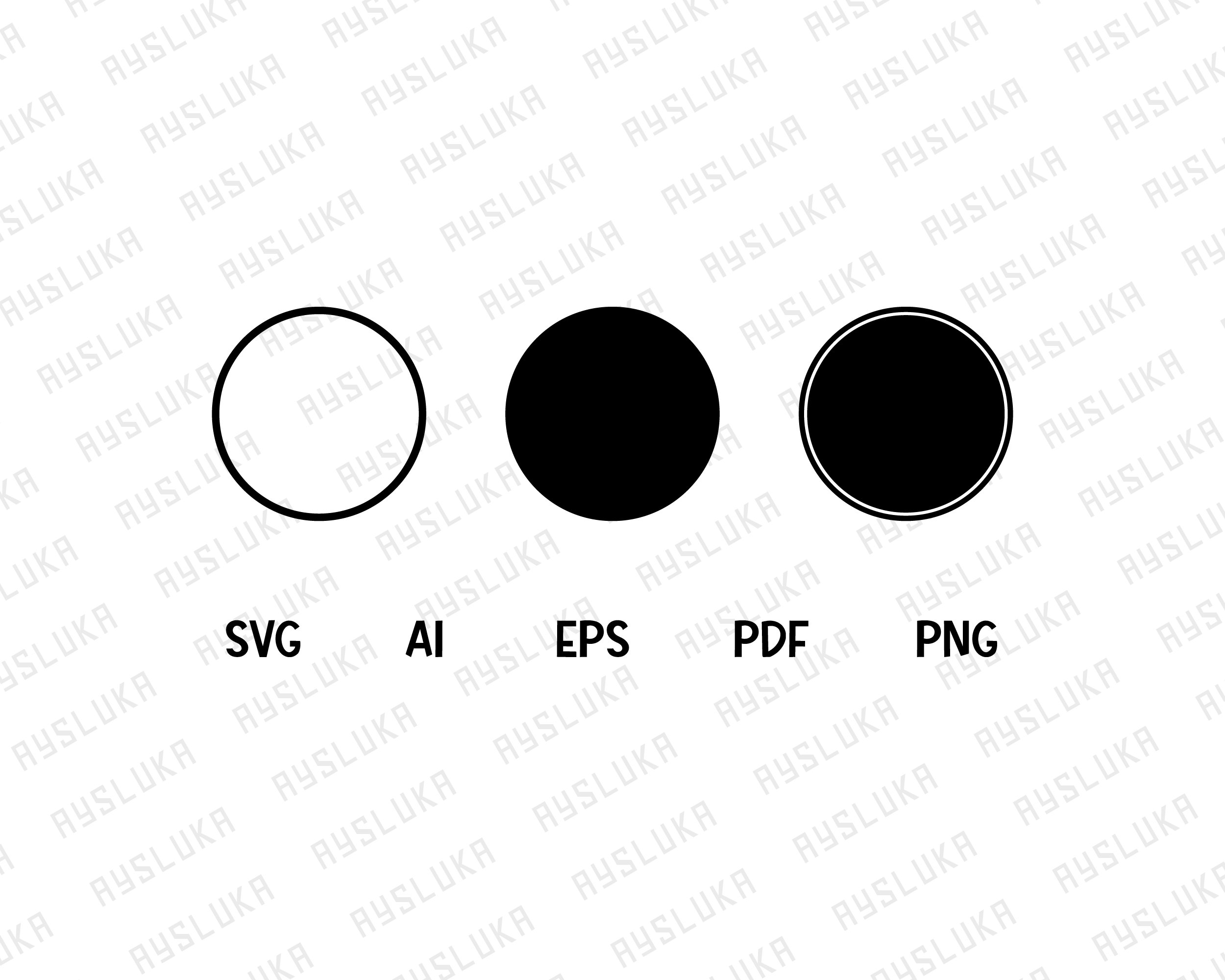 Circle Svg Instant Download Printable Circle Svg Circle Png - Etsy