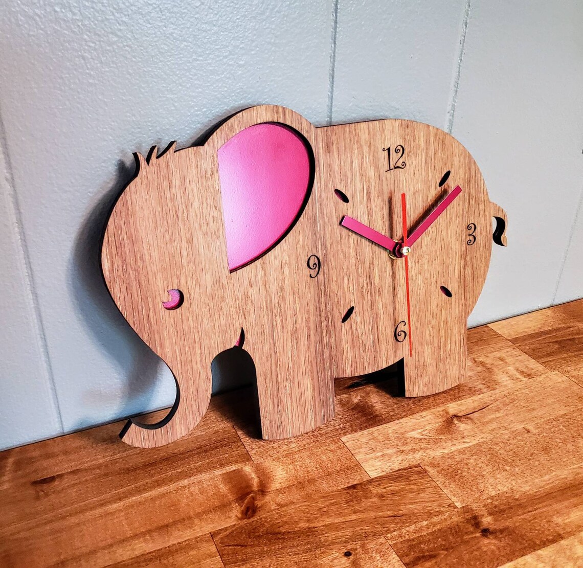 Children's Elephant Clock Nursery clock baby shower Etsy