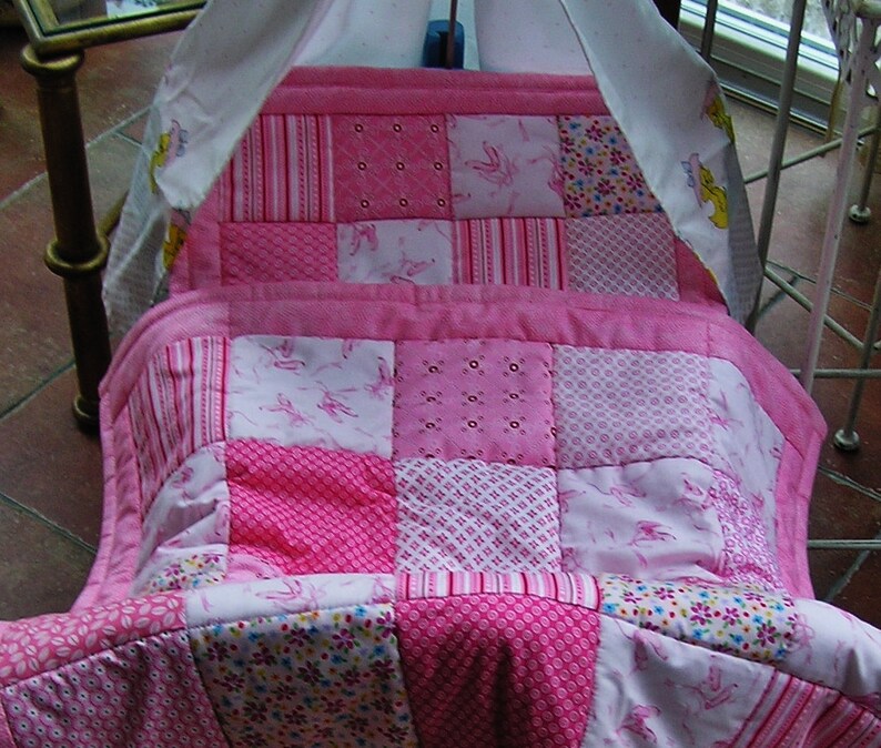 High-quality unique cuddle/doll/baby safe blanket made of designer quality materials, color lovingly matched, finely stitched image 2