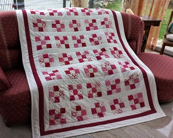 High-quality uniquequilt made of designer quality fabrics, lovingly color coordinated, finely stitched