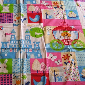 Children's fabric colorful with animals image 3