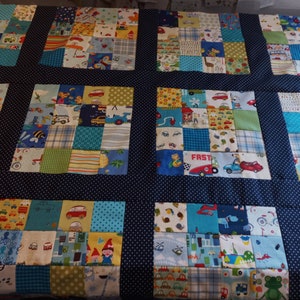 Neu In Bearbeitung Kuschelige Unikat Patchworkdecke / Quilt aus Designer Qualitätsstoffen, farblich liebevoll abgestimmt, fein abgesteppt Bild 5