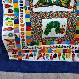 High quality unique patchwork quilt made of designer quality fabrics, lovingly color coordinated, finely stitched image 4