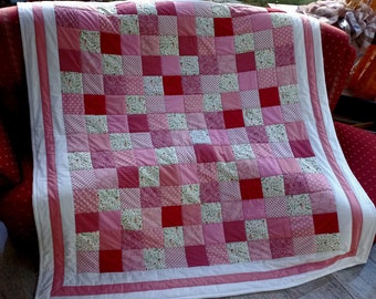 High quality unique quilt with cats / quilt made of designer quality fabrics, lovingly color coordinated, finely stitched