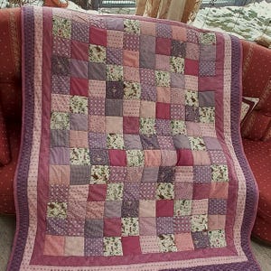 Kobolde!Hochwertige Unikat Elfenquilt aus Designer Qualitätsstoffen, farblich liebevoll abgestimmt, fein abgesteppt!