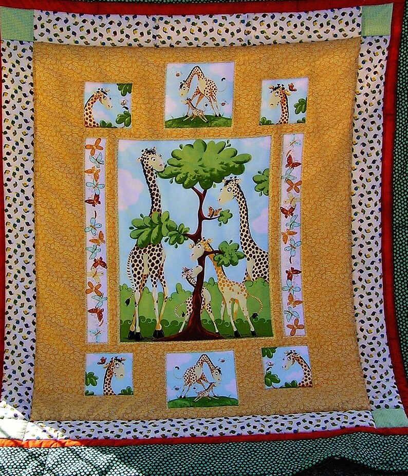 High quality unique patchwork quilt, made of designer quality fabrics, lovingly color coordinated, finely stitched image 4