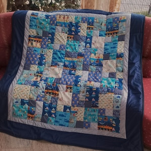 Neu! Hochwertige Unikat Quilt aus Designer Qualitätsstoffen, farblich liebevoll abgestimmt, fein abgesteppt