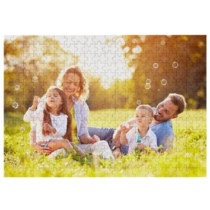 Rompecabezas de cartón personalizado, rompecabezas de piezas grandes para adultos, rompecabezas de demencia, rompecabezas fotográfico personalizado, 70-1000 piezas, regalo para padres