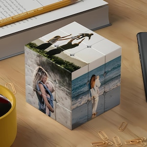 Personalized Photo Rubik&#39;s Cube | 6 Side Photo Cube | Gift for Lover | Photo Puzzle Gift
