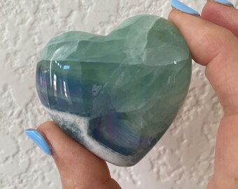 Fluorite Crystal Heart /Mexico/ #5