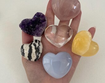 Crystal Heart Collection / set of 6