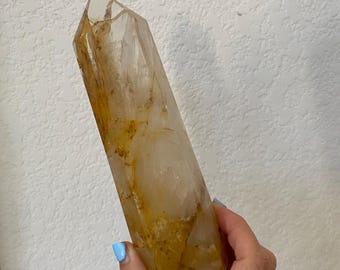 Dendritic Golden Healer Quartz Tower / 1 Lb / Brazil