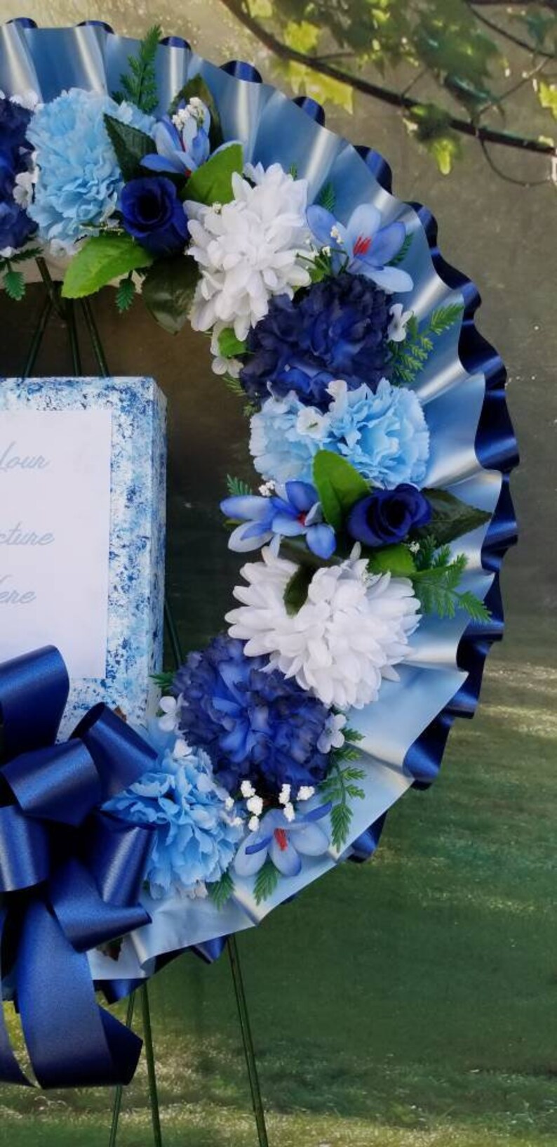 Personalize With Your Photo Father's Day Cemetery Etsy