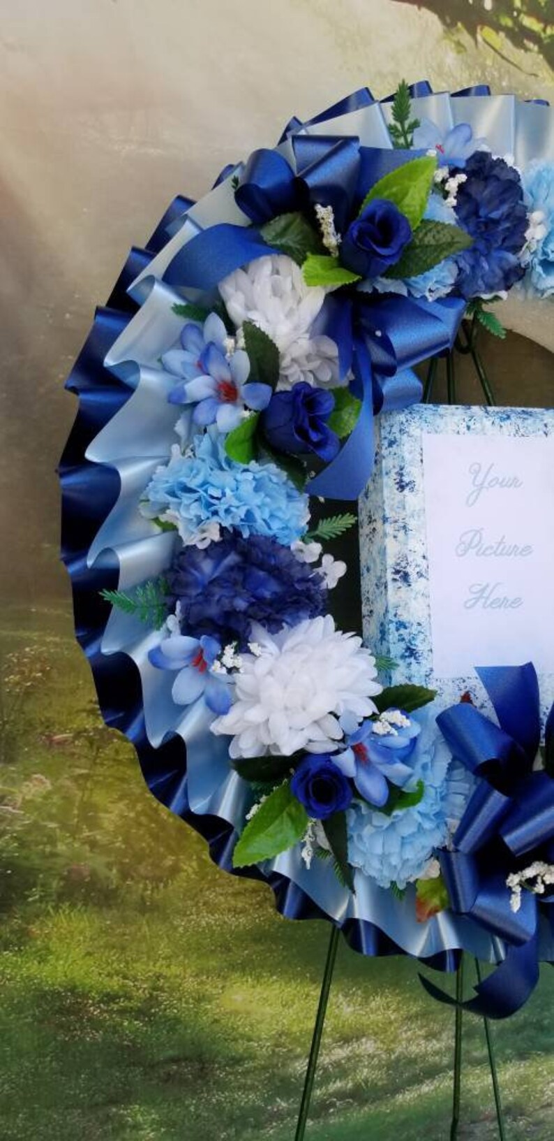 Personalize With Your Photo Father's Day Cemetery Etsy