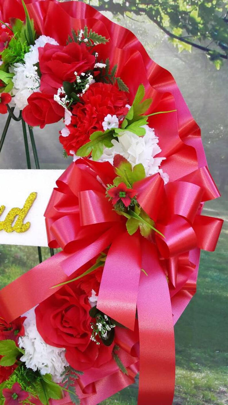 Cemetery Wreath Sympathy Son Dad Brother Uncle Etsy