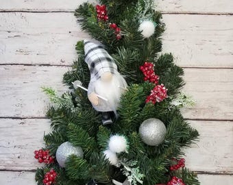 Gnome Christmas Tree, Pine, Cemetery Decoration, Cemetery Flowers ...
