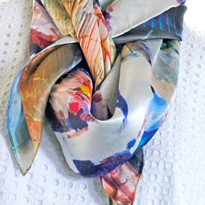 New! Silk Twill Scarf “Dubrovnik”