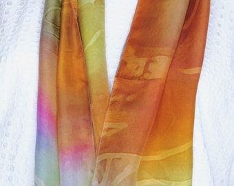 Silk Habotai Scarf: “Kangas”. Photography Art of Australian Native Animals.