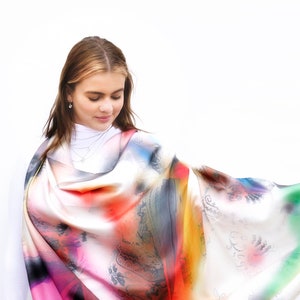 Silk Twill Scarf Cossack Swing image 4