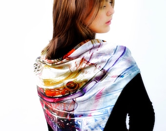Silk Twill Scarf "The Convent"
