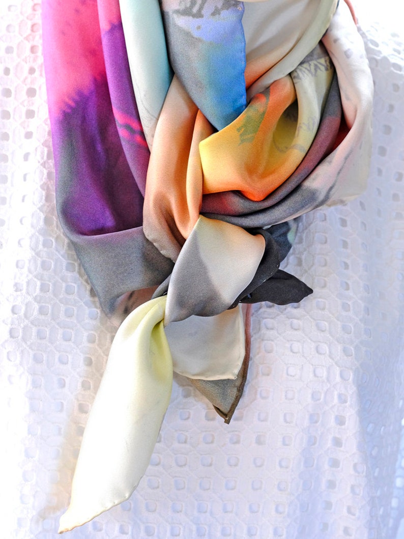 Silk Twill Scarf Cossack Swing image 5