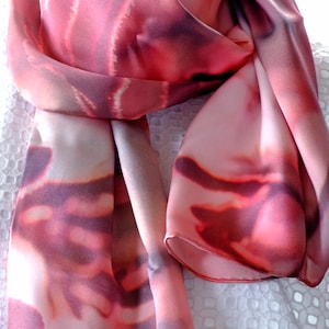 Silk Twill Scarf "Kangaroo Paw"-Panoramic