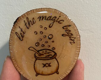 Imán de caldero de brujas