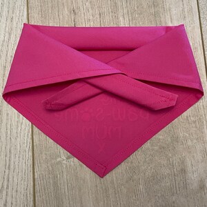 Happy Birthday Mum Dog Bandana | Handmade Tie On Style | Awesome Mum Dog Birthday Age Neckerchief | Human Dog Mummy Birthday image 4