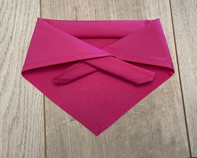 Happy Birthday Mum Dog Bandana | Handmade Tie On Style | Awesome Mum Dog Birthday Age Neckerchief | Human Dog Mummy Birthday image 4