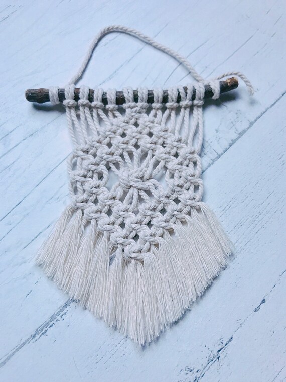 Tiny Macrame Mini Boho Macrame Party Favors Wedding Favors Bohemian Wedding Favors Wedding Party Gifts Ornaments