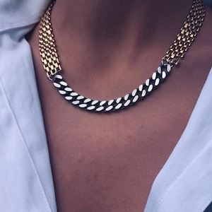 Beautiful Mix Metal necklace, Gift for her
