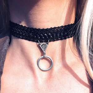 Day Collar Choker, Alternative Layered Choker, Minimalist Edgy Necklace, Subtle Statement Choker
