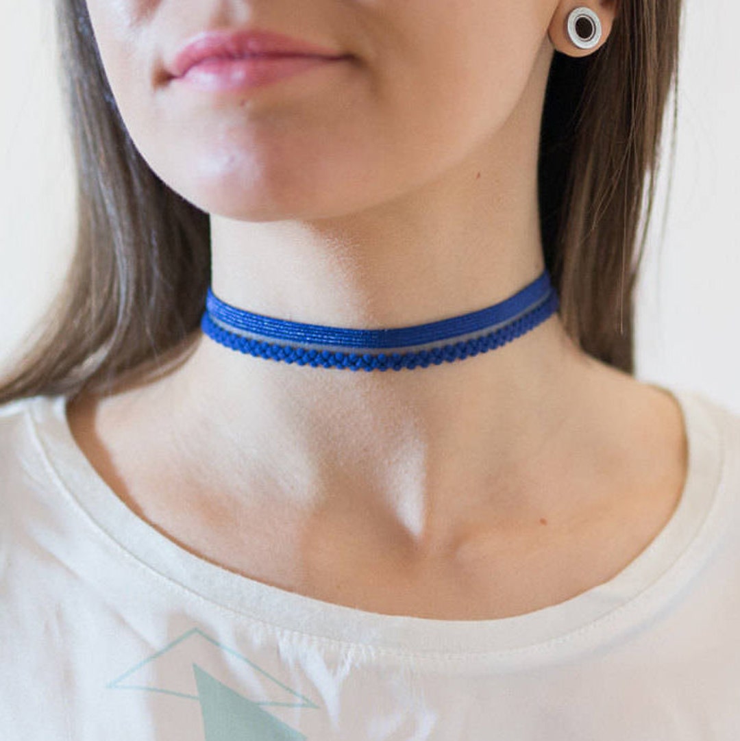 Tattoo Lace Choker Necklace Fabric Choker Necklace Choker - Etsy