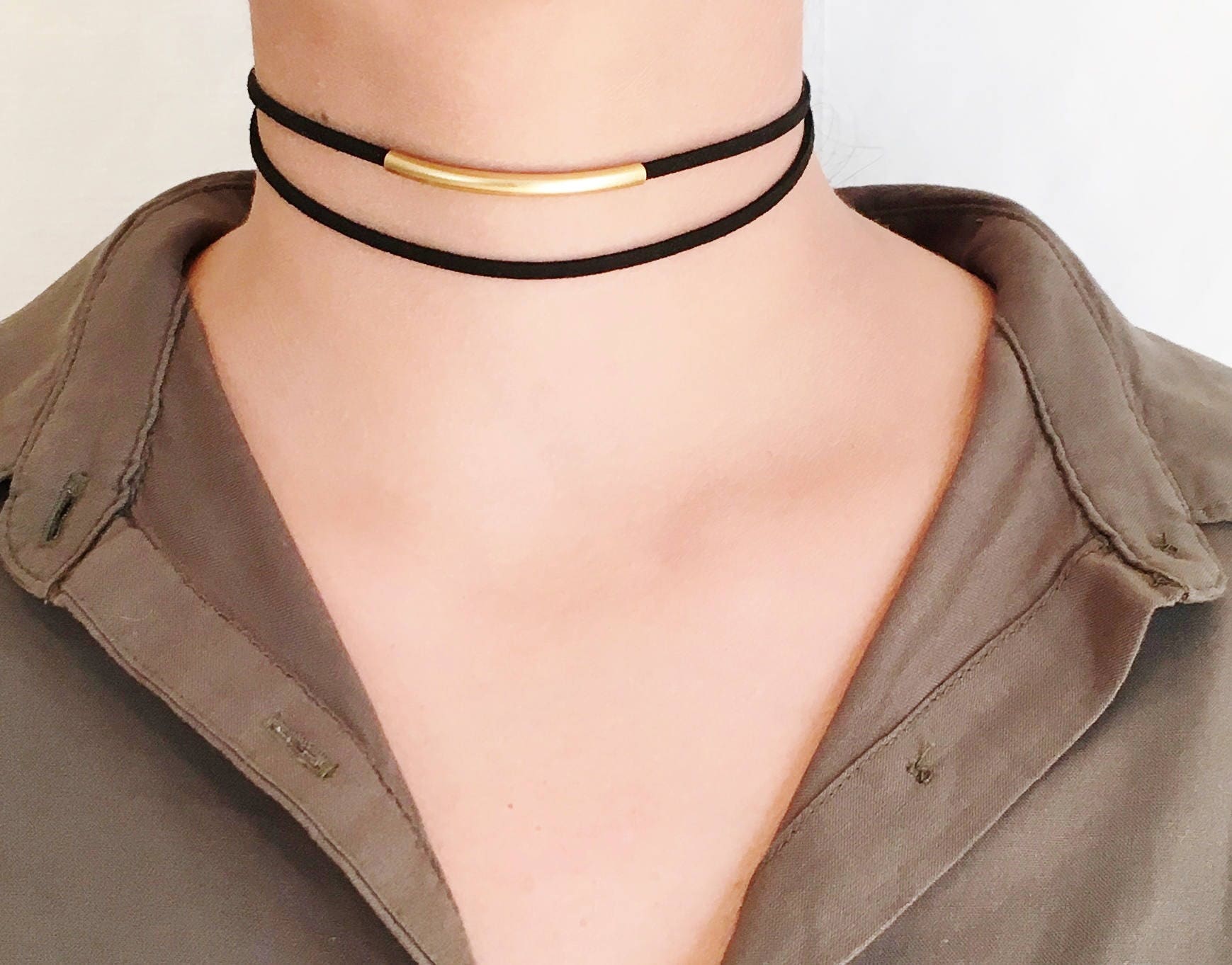 Boho Lange Suède Ketting Zwart Fluwelen Wikkel ... - AWS