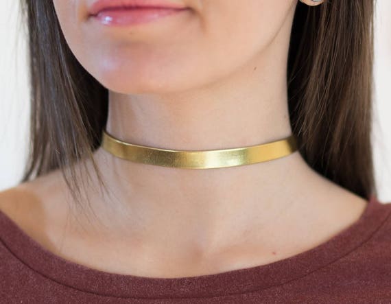 Gold Choker Necklace Neck Choker Necklace Boho Choker Dainty Choker Faux Leather Choker Choker Collar Tattoo choker Necklace