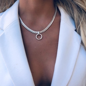Schmaler Silber Choker: Schlichtes Halsband für jeden Tag