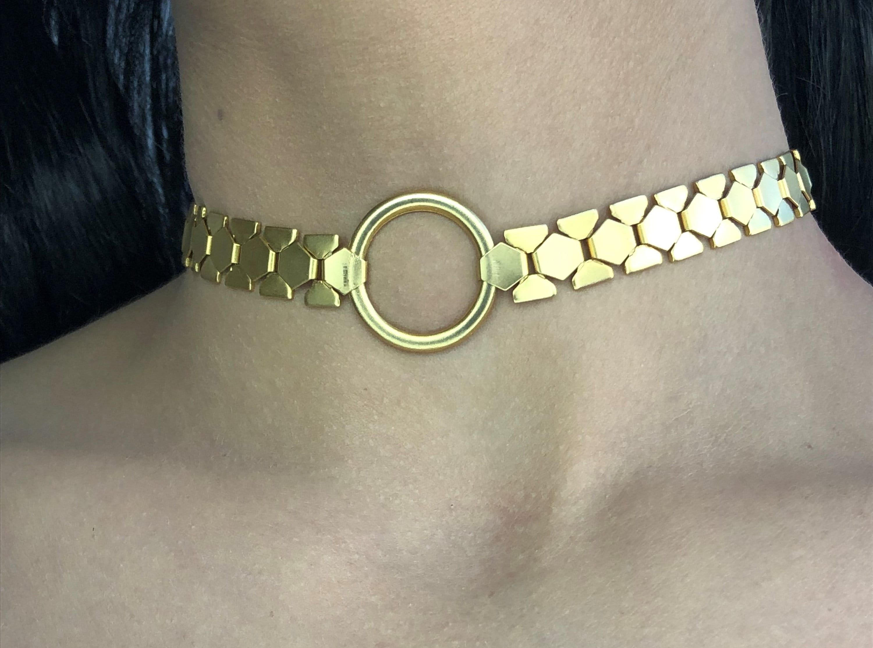 Gold Choker Necklace, Chokers, Jewelry, Necklaces, Stainless Steel 