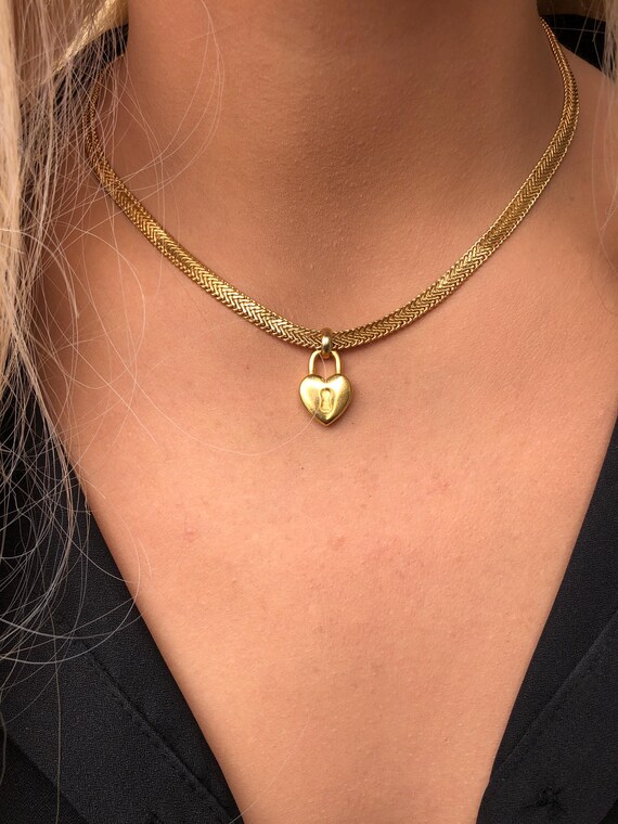 Collier Long Plaqué Or Avec Breloque - Pendentif Mode Déclaration Tour De Cou