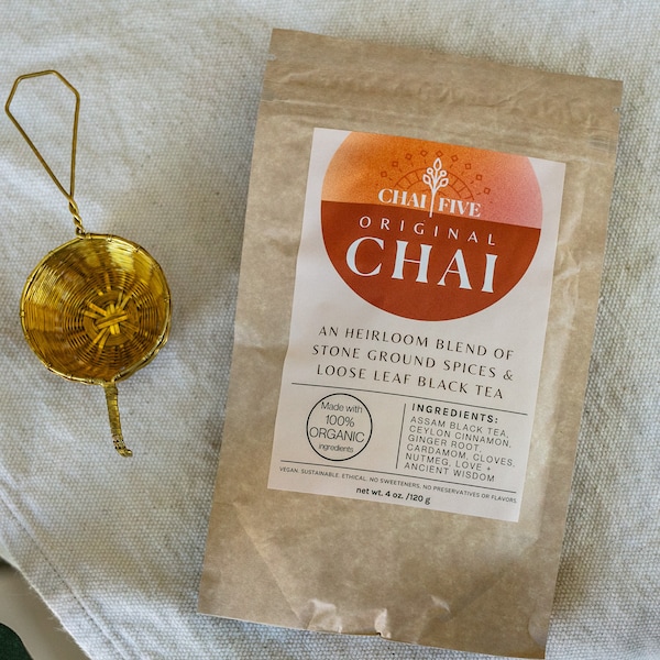 Organic Chai Tea, Masala Chai, Fairtrade, gift for her, tea, tea gift, organic tea, herbal tea, tea lover gift, cinnamon tea, loose leaf tea