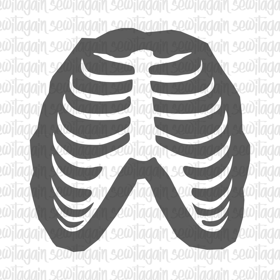 Front Ribs Design Digital Stencil PDF Download Printable at Home Easy ...