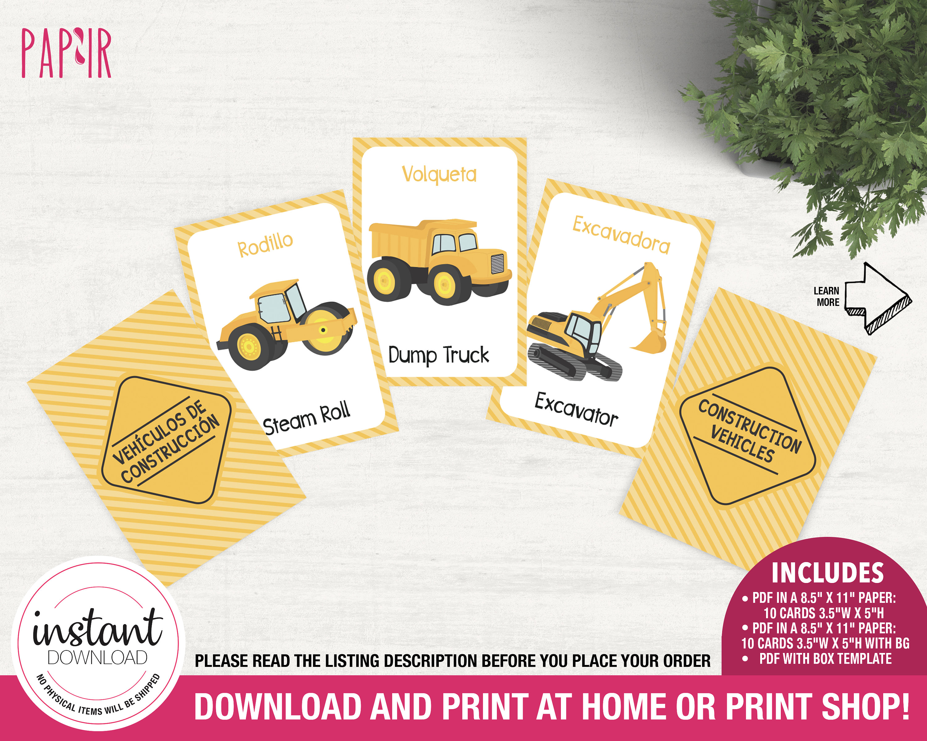 PRINTABLE Construction Trucks Construction Party, Construction