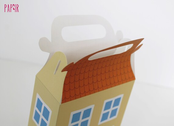 Printable Peppa Pig House Birthday Candy Box Birthday Box House Treats Box Candy Box Peppa Birthday Theme Favor Box Peppa Pig Decor