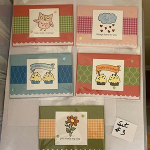 Handmade cards, Greeting cards, All occasion card set