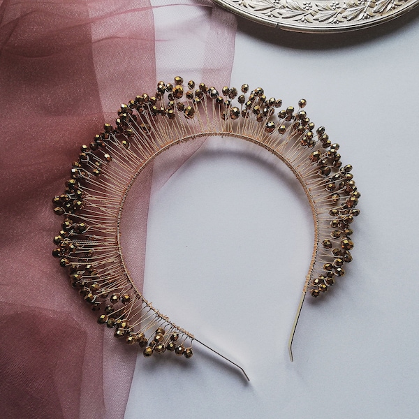 large gold headpiece