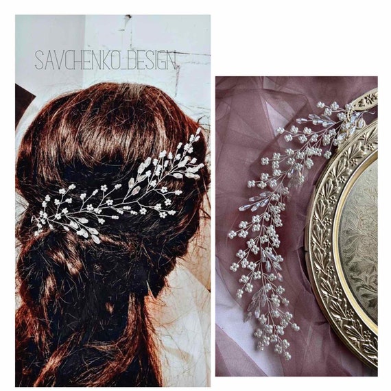 Baby Breath Hair Vine Wedding Hair Accessory Baby Breath Hair Etsy