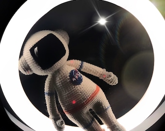 Crochet Astronaut Plush Toy: Handmade Spaceman Doll