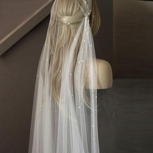 Juliet Cap Veil Cap Pearl Bridal Veil Juliet Wedding Veil Gatsby 1920s Inspired bridal veil Pearl Vintage style veil Art deco pearl veil