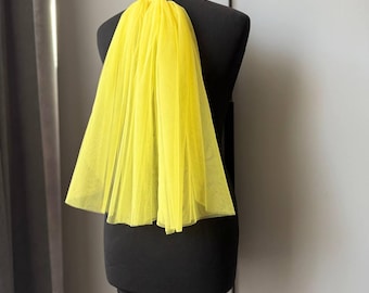 Yellow Bachelorette Party Vei Sunflower Bridal Veil Bright Yellow Wedding Veil Secret Garden Veil Unique Bridal Veil Tulle Color Veil