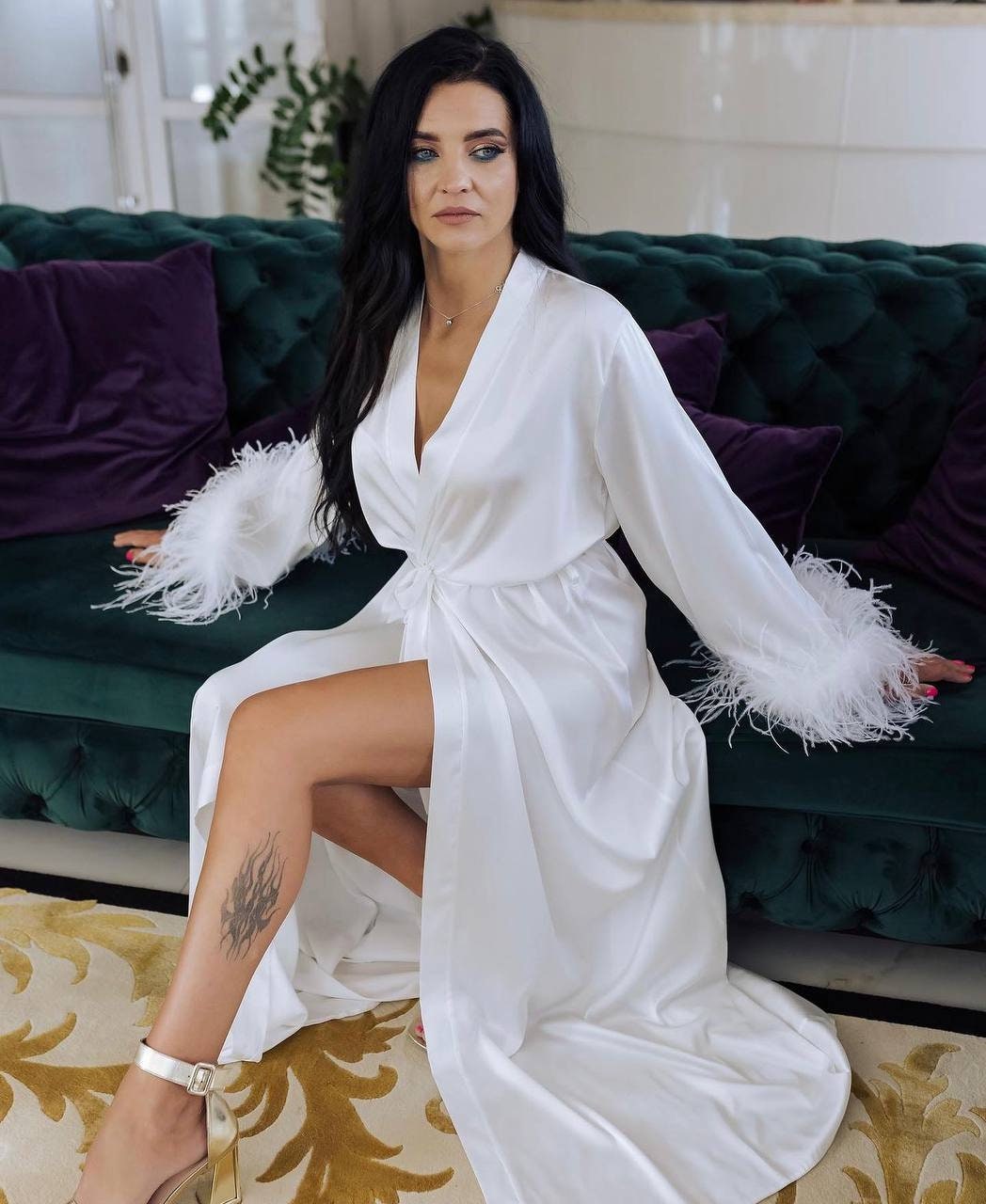 Cheap plus size silk robes discount